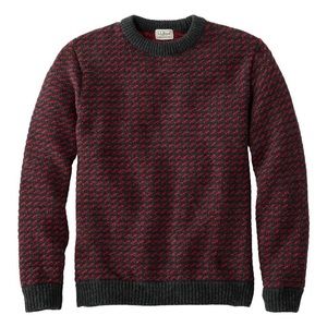 L.L. Bean Norwegian Birds Eye wool sweater